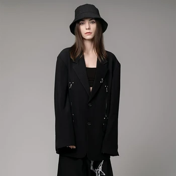 Yohji Yamamoto 23SS Весенне-осенний Темный стиль, Функциональный панк-ивовый Гвоздь, Модный Мужской И женский Костюм, Топ, Китайская одежда