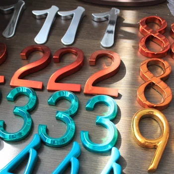 Наружные или внутренние цветные 3D акриловые буквы и номера домов с вакуумным покрытием, металлическая буква из оргстекла на окне