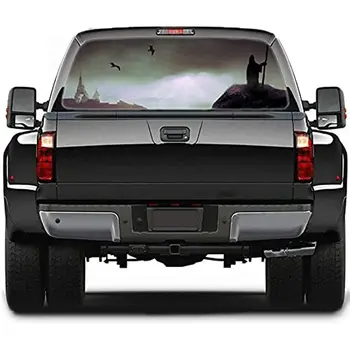 Наклейка на автомобиль Grim Reaper - Наклейка на заднее стекло, Наклейки на грузовик, Виниловая наклейка на автомобиль для Легкового автомобиля /Грузовика/внедорожника/Пикапа, Универсальная Скрытая царапина Ca
