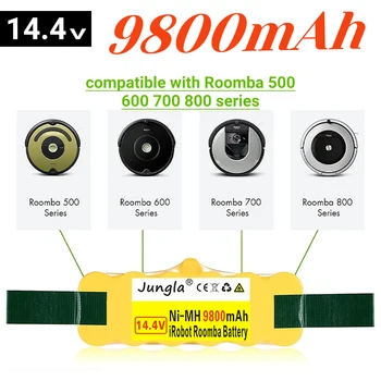 100% Новый аккумулятор для пылесоса iRobot Roomba 500 510 530 570 580 600 630 650 700 780 790 Перезаряжаемый аккумулятор 14,4 В 9800 мАч