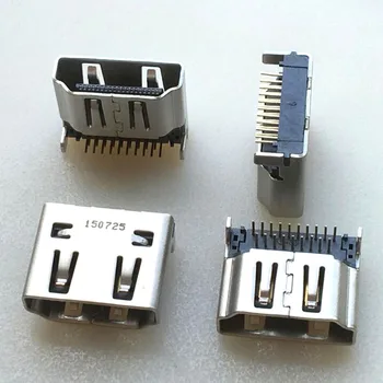 10ШТ HDMI-Совместимый Разъем-розетка 19PIN 19P Прямоугольный SMT SMD 90 градусов HD 19-Контактный Порт разъем интерфейса