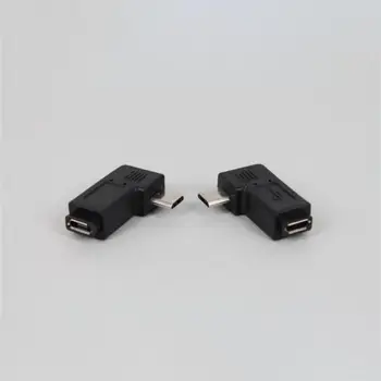 Разъем Micro-Usb под углом 90 градусов Влево и вправо, прочный, совместимый с одной секундой, Нелегко повредить, простое преобразование USB-разъема