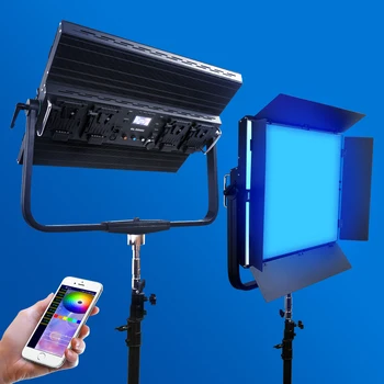 RGB Video Light Профессиональное Студийное Освещение GL5000C RGB Light 500 Вт CCT Режим Светодиодной Лампы Фотографическое Освещение Беспроводное Управление DMX