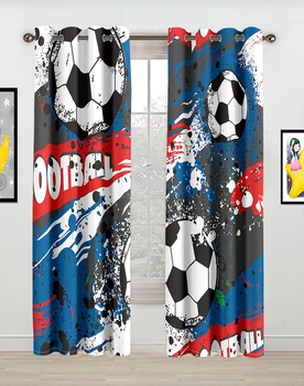 3D Футбольные оконные шторы для игры в футбол для гостиной Спальни кухни детской комнаты