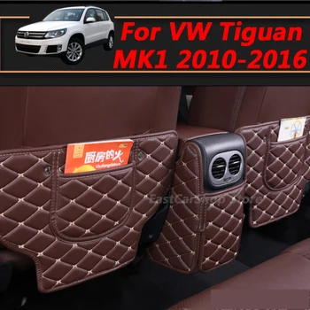 Для Volkswagen VW Tiguan MK1 2016 2015 2014 2013 Автомобильный Коврик Для Защиты заднего сиденья От Ударов, Защитный Коврик Для заднего Подлокотника 2010-2012