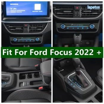 Цвет автомобиля Из углеродного волокна, Отделка салона, Кондиционер, вентиляционное отверстие переменного тока, Отделка крышки, Аксессуары ABS Для Ford Focus 2022 2023