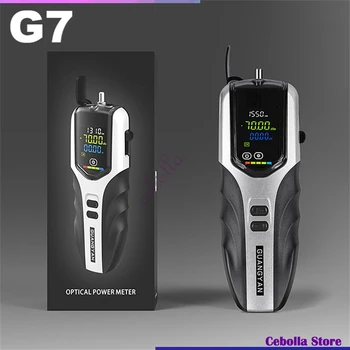 Высокоточный Перезаряжаемый Оптический измеритель мощности G7 с цветным ЖК-экраном, оптоволоконный ручной разъем OPM FC ST SC