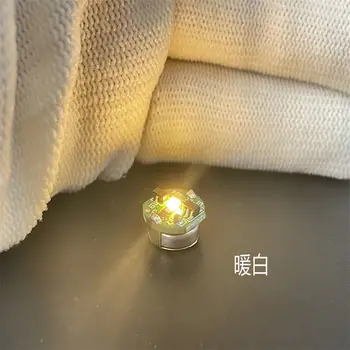 2 шт. Светодиодная лампа с магнитным управлением, мини-одиночный светильник без провода для изготовления игрушек 
