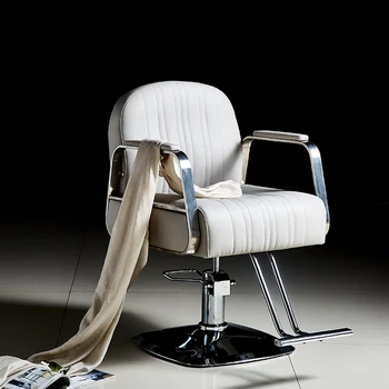 Парикмахерское кресло для укладки педикюра, Эстетическое Кожаное Роскошное Парикмахерское Кресло, Вращающееся Silla Gamer, Парикмахерская Мебель MQ50BC