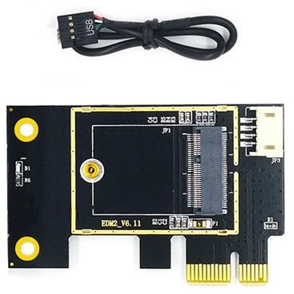 Адаптер Беспроводной сетевой карты NGFF M.2 к PCIE Поддерживает сетевую карту 7260 8265 1650 1675X AX200 AX210